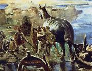 Lovis Corinth Trojanisches Pferd von Lovis Corinth, oil on canvas